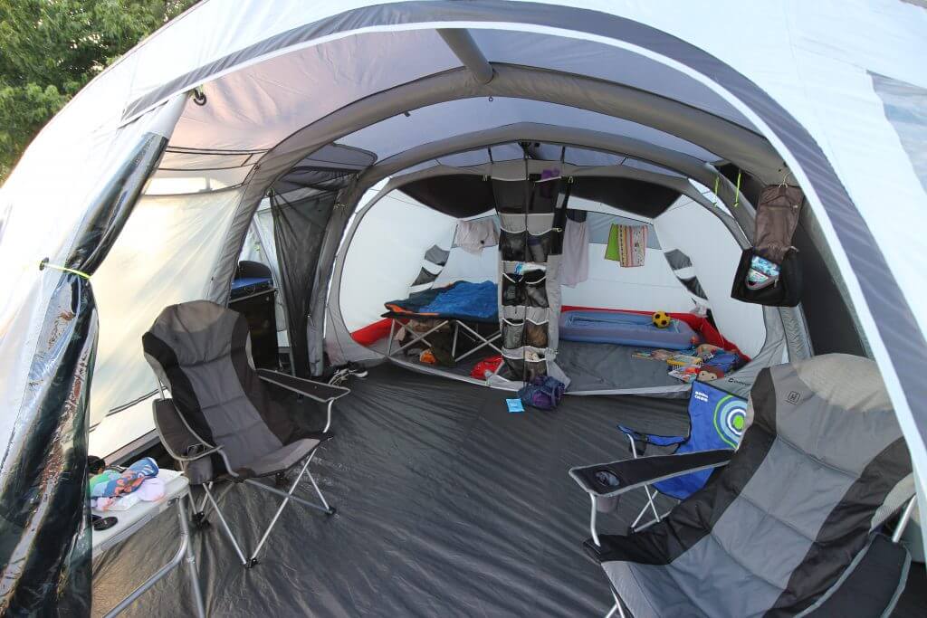 The inside of an Outwell Montana 6AC tent.